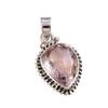 Natural Ametrine Gemstone Handmade 925 Solid Sterling Silver Pendant 1" d8R78