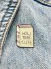 New Enamel Pin How To Be Cute Book Love Metal Pin Gift Birthday 1pc