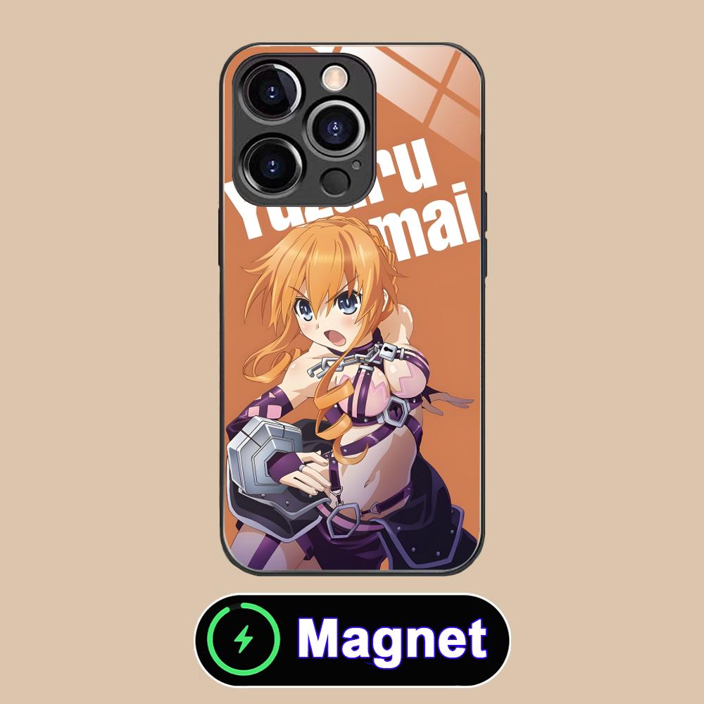 Date a Live Ямай Кагуя Стеклянный чехол для мобильного телефона MagSafe для iPhone 17 16 15 14 13 12 11 Air Pro Max Plus Mini Цветная крышка