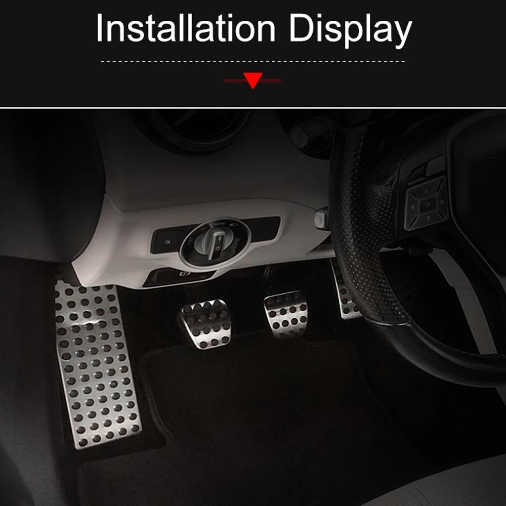 Car Gas Brake Pedal for BMW 1 Series F40 118i F70 118d 2020~2025 2021 Stainless Steel Anti-Slip Footrest Pedals Cover Accessorie