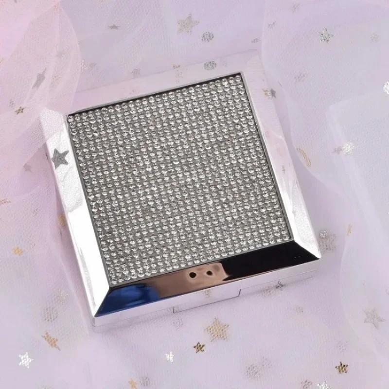 Women Travel Container Holder Storage Soaking Box Case Women New Fashion Contact Lens Box ABS Plastic Square Mirror Lens Case