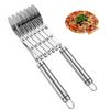 3/5/7 Wheels Dough Cutter Stainless Steel Pastry Cutter Pizza Pastry Wheel for Brownies Cookies Ergonomic Handle Amateur Pastry Tool