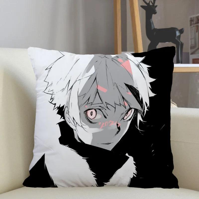 Musife Персонализированная наволочка Bungo Stray Dogs для дома, 45x45 см, на молнии, квадратная, наволочка для декоративной подушки, дропшиппинг 1215