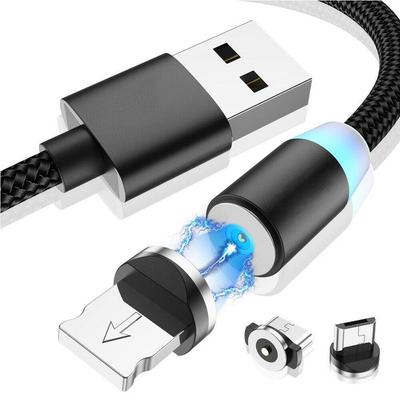 Магнитный зарядный кабель Micro USB для мобильного телефона Samsung Android Быстрая зарядка Модный зарядный кабель