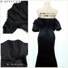 Party Bustier Mermaid Wedding Evening Photoshoot Bridal Wedding Dress [R-QINYUER] Off-the-shoulder Dress, Style, Black, Dress, Train, Dress, Dress,