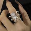 Punk Open Ring Black Color Finger Ring Fashion Spider Ring  Fashion Accessories