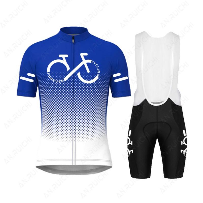 Kids Cycling Set Short Sleeve Gradient Color Quick Dry Breathable Sport Outfit Biking Roller Skating