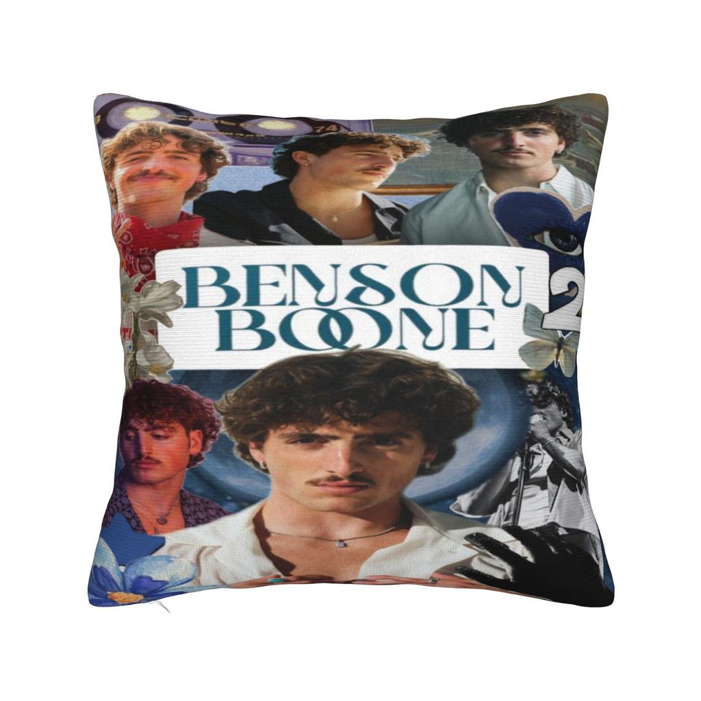 Подушки с принтом Benson Boone Music Tour, наволочки, чехлы для подушек, теплое сиденье, декоративные, квадратные, разных размеров