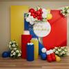 S/M/L 3Size DIY Balloon Chain Designer Styles Retro Party Mondrian Color Balloon Arch for Birthday Party Luxury Parties Famous Painting Series