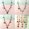 Christmas Necklace: Santa, Bells, Snowflake, Christmas Tree Alloy Pendant