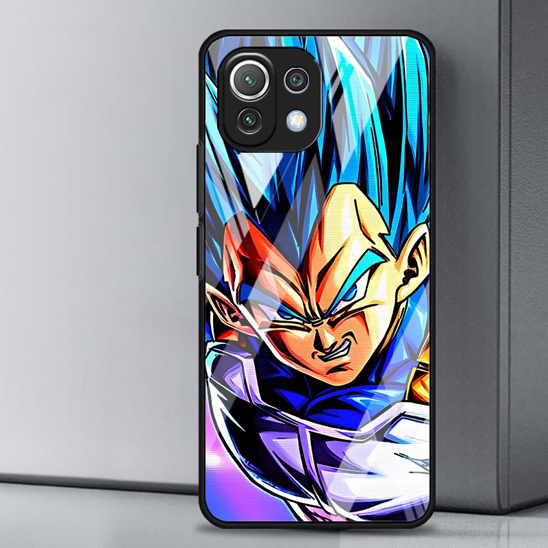 Case for Xiaomi mi 10 Pro 11 Lite 12X 12T 11T 10T 13 Note 10 14 12 Glass Phone Cover D-ragonS B-allS Vegeta