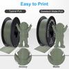 Geeetech 5kg Matte Filament PLA 1.75mm, 3D Printer Material Polylactic Acid, Frosted Texture, Vacuum Packaging