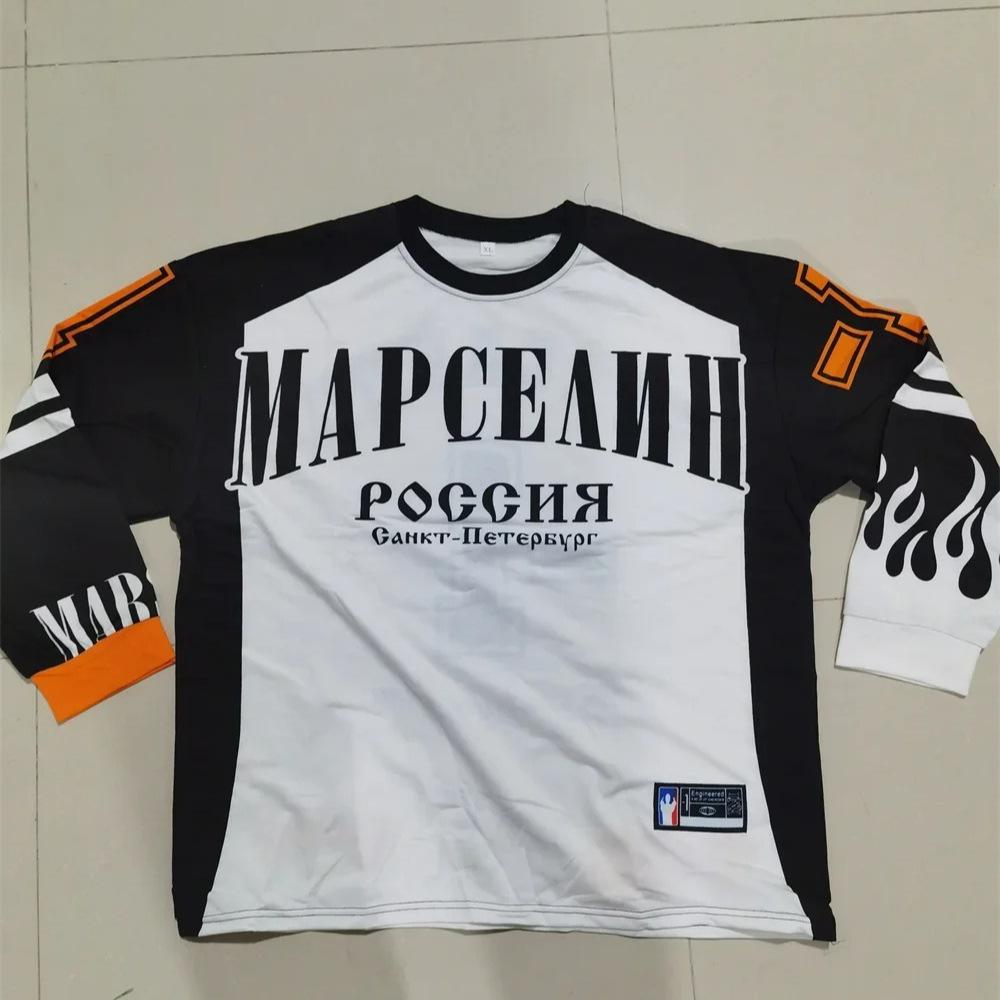 Уличная одежда унисекс, майка Y2K, топы мужские и женские, панк-хип-хоп, свободные футболки с длинным рукавом, дышащая одежда с V-образным вырезом