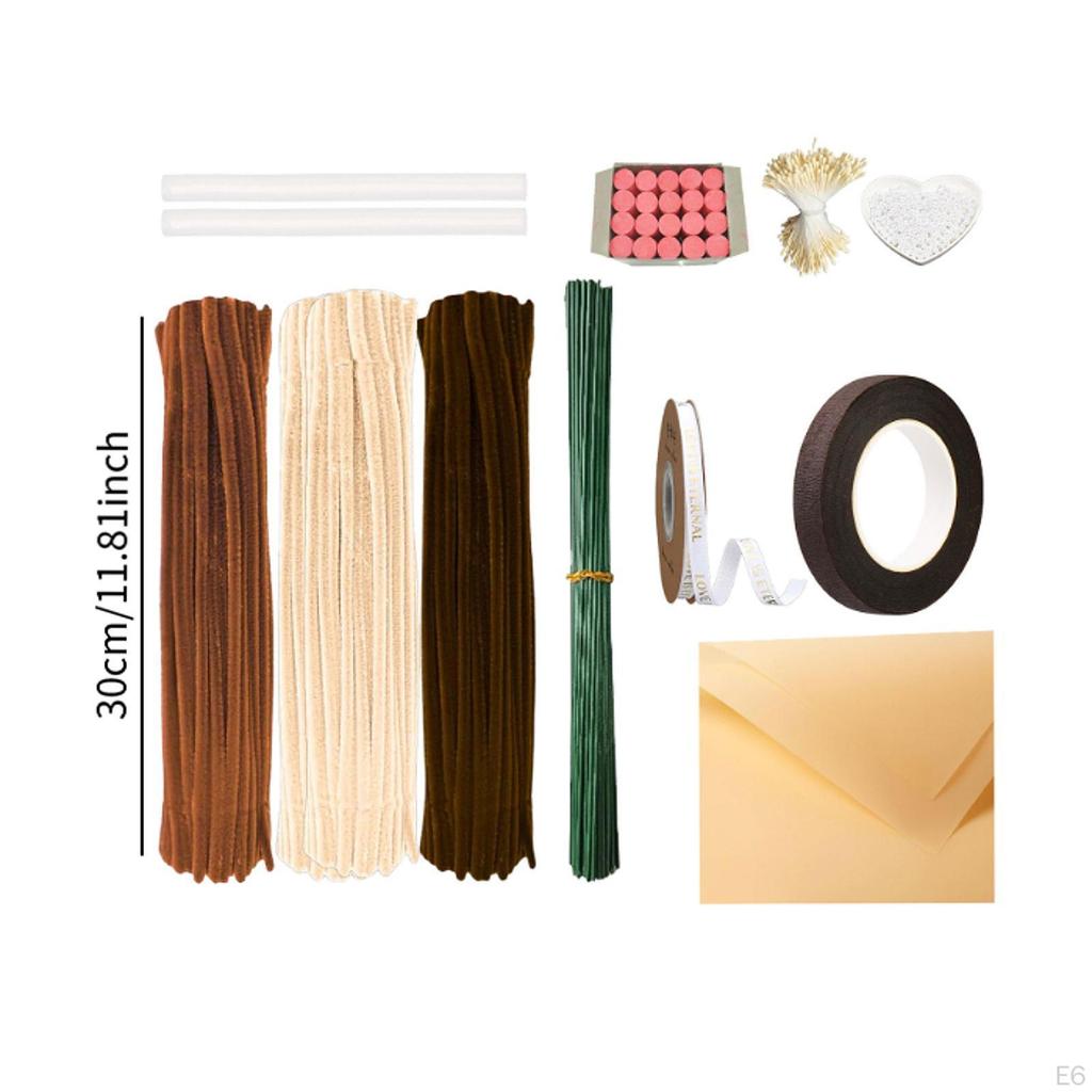 Синельные трубки, поделки для детей и взрослых, украшения для вечеринок, букет