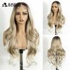 Noble 13X6 Lace Body Wave HD Transparent Ombre Blonde Highlight Wigs 26 Inch Baby Hair Lace Frontal Wig Wave Lace Wig For Women