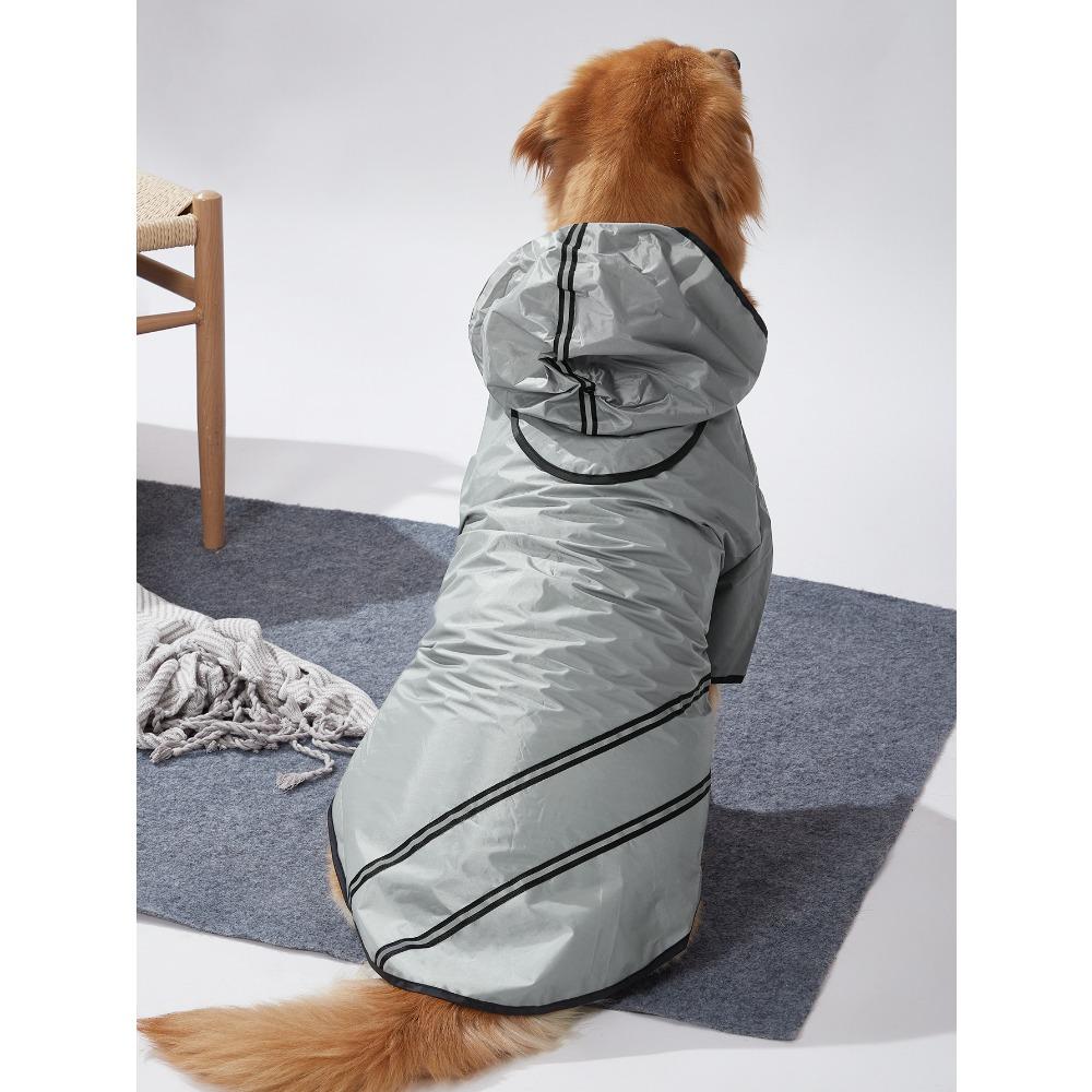 Популярная большая, средняя и маленькая одежда для домашних животных, дождевик для собак, водонепроницаемый дождевик с капюшоном и светоотражающей полосой