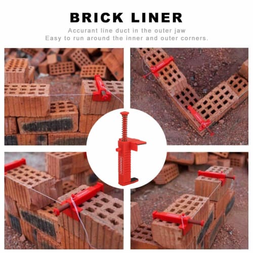 Set of 2 Level Clamps for Brick Liners, Stretching Water Lines, Maintaining Brick Laying Level, Brick Liner Runner Wire, Bricklay Cable Fixer, Brickla