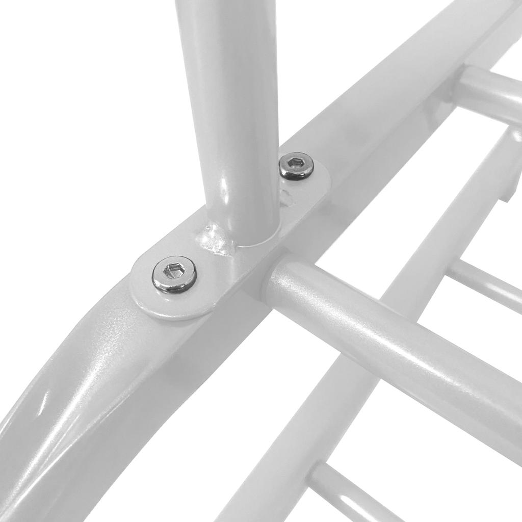 Premium Rack 2 Stand Nyana Home Coat Rack 158x110x39cm, 1 Hanging Bar 8 Side Hooks 2 Lower Shelves