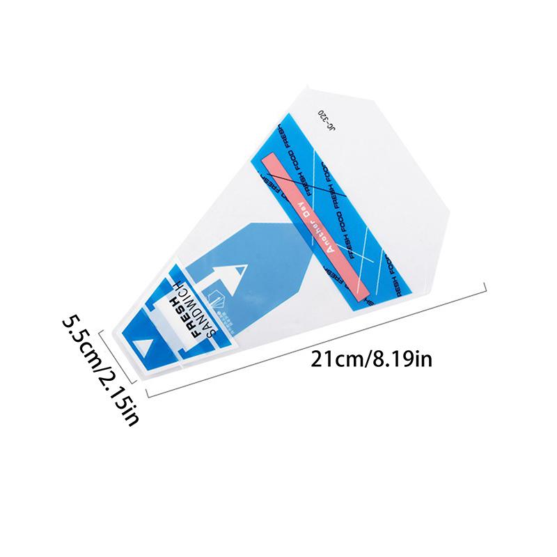 100 Pieces Of Sandwich Wrappers Special Disposable Easy To Tear Transparent Triangle Cake  Packaging Bag