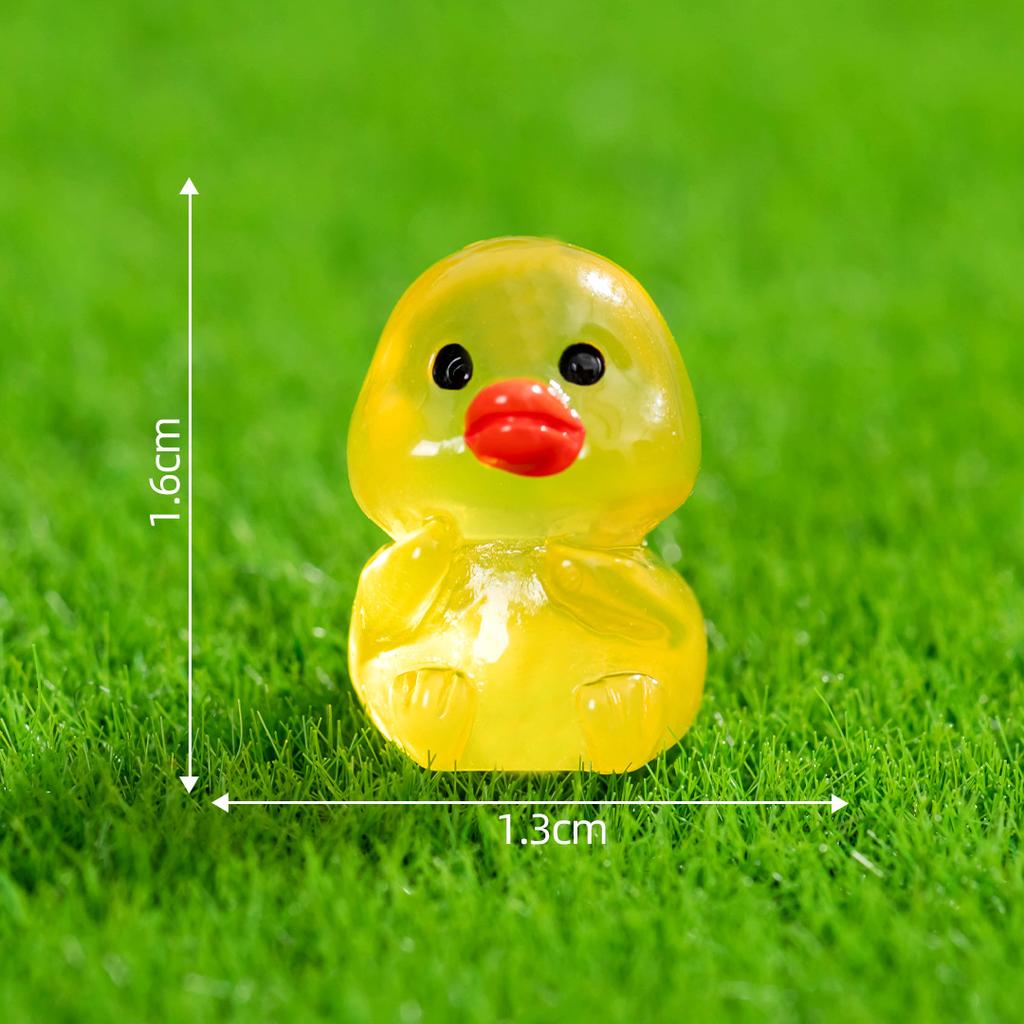 Micro-landscape Cute Glow-in-the-dark Dog Duckling Animal Decoration Diy Phone Case Refrigerator Sticker Accessories Desktop Decoration