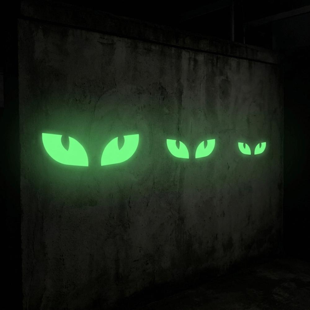 Self Adhesive Peeking Eyes Decals Non-Damaging Wall Decals Glow In The Dark Stickers Home Decor
