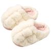 Детские хлопковые тапочки для девочек, осенне-зимняя домашняя обувь, пушистые тапочки для маленьких девочек, зима