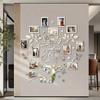 Wedding Couple Acrylic Family Photo Tree Wall Stickers for Living Room DIY Photo Frame Decal Art Tree Home Decorative 125x120cm