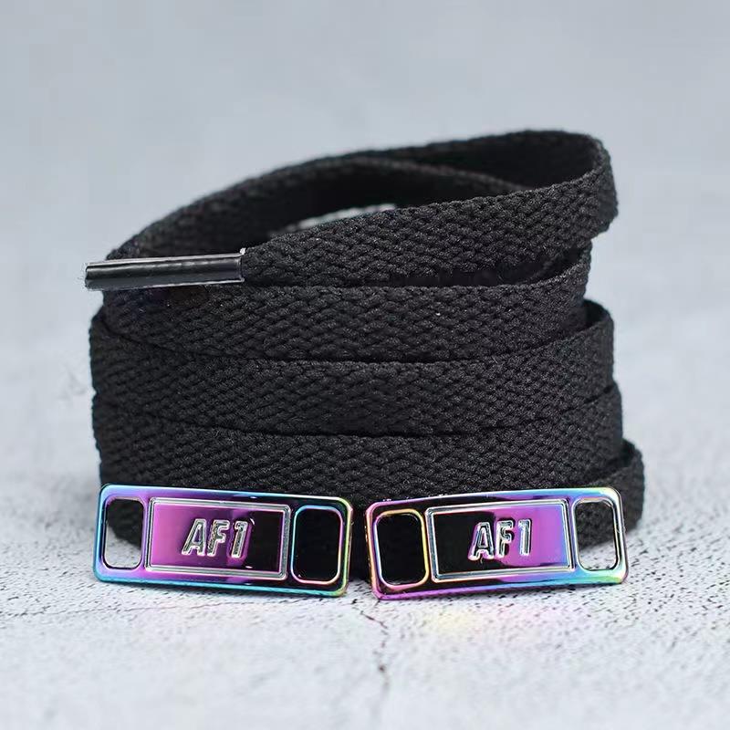 Комплект из 4 шнурков AF1, черные и белые, оригинальные шнурки и аксессуары для обуви, кроссовок, обуви Air Force.