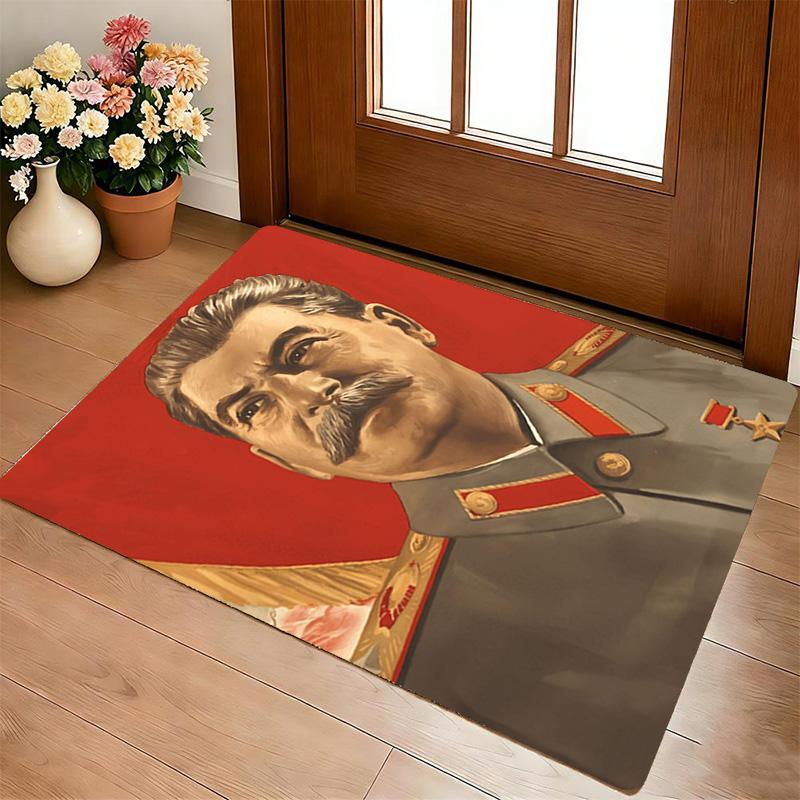 Stalin Portrait Living Room Nonslip Area Rug Soft Carpet For Bedroom Game Playroom Sofa Office Home Decor Doormat Christmas Gift C926298