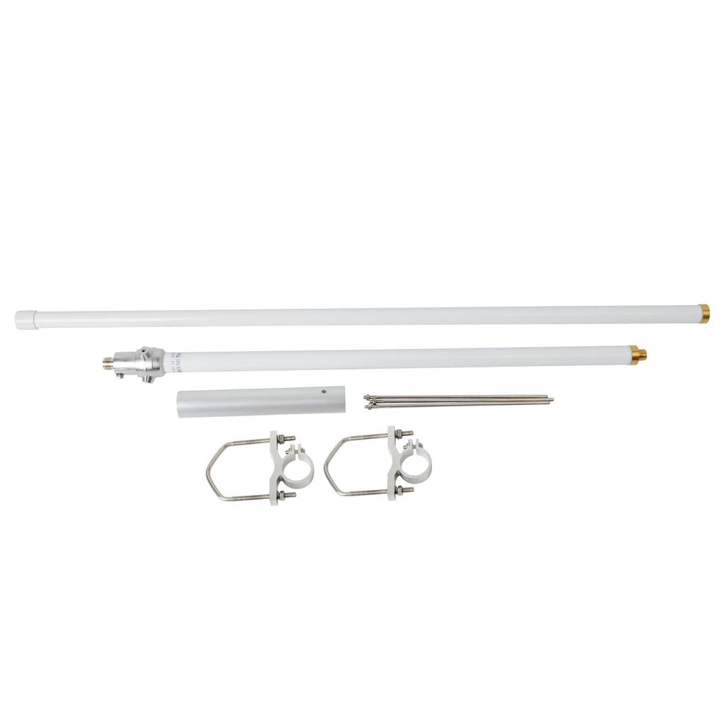 HYSHIKRA Ground Plane Antenna 2 Split Dual Band GP Antenna High Gain Glass Fiber Fixed Station Antenna Repeater Compatible 144/430MHz 1.7M TC-FB17UV