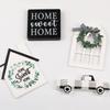 Wooden Layered Tray Exquisite Car Ornaments Creative Board Accessories  Farmhouse