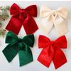 Soft Velvety Fabric Bowknot Christmas Tree Ornament For Mantels Wedding Festival Celebration Decoration