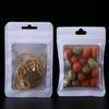 20Pcs Food Saver Zip Lock Bags Aluminum Foil Reusable Matte Waterproof Zipper Pouches Clear Window
