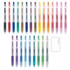 Pilot Juice Gel Ink Ballpoint Ultra Fine Set Loco Neko Trial Paper Set Pen, Point, 0.38mm, LJU-10UF, 24-Color +