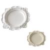 Vintage Floral Relief Jewelry Storage Tray Rose Embossed Storage Bowl  Home Decoration