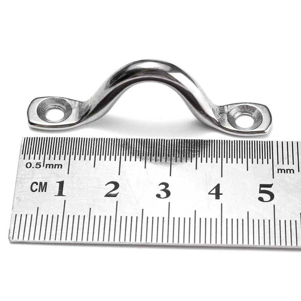 Saddle Ceiling Hook Pad Eye Plate Boat Handle Canopy Fender Hook Boat Marine Tie Down Door Handle