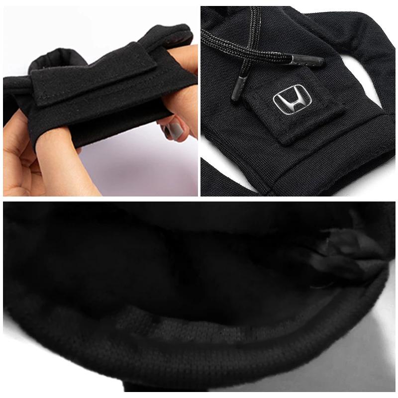 Car Gear Shift Hoodie Cover Shift Cover Gear Handle Badge Emblem for Honda Accord Odyssey Civic CRV Inspire HRV Vezel Fit Jazz VO8