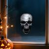Реалистичные 3D наклейки-скелеты, Хэллоуин, Черепа, Статические наклейки на окна, Наклейки на стекло, Водонепроницаемые ПВХ наклейки, Снимаемые, для домашних дверей