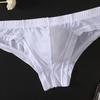 Men Underpants Low Waist Thin Solid Color Great Breathability U Convex