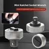 1/3pcs Mini Ratchet Socket Wrench Whole Steel Palm Ratchet Socket Finger Reversible Ratchet Handle 1/4“ 3/8” 1/2” Drive