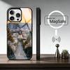 N-Нью-Йорк C-Сити Чехол для iPhone17,16,15,14,13,12,11 Plus,Pro Магнитный Для Magsafe Беспроводной Зарядки