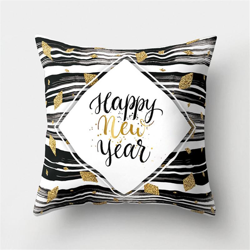 Наволочка в скандинавском стиле с геометрическим рисунком 45x45, декор диванной подушки, наволочка из полиэстера в полоску, домашний декор