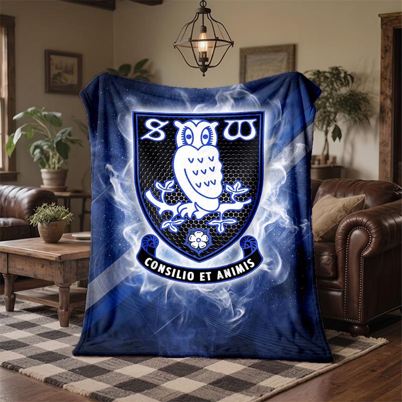 Флисовое одеяло в тематике Sheffield Wednesday Уютное мягкое плюшевое одеяло для спальни, дивана, путешествий