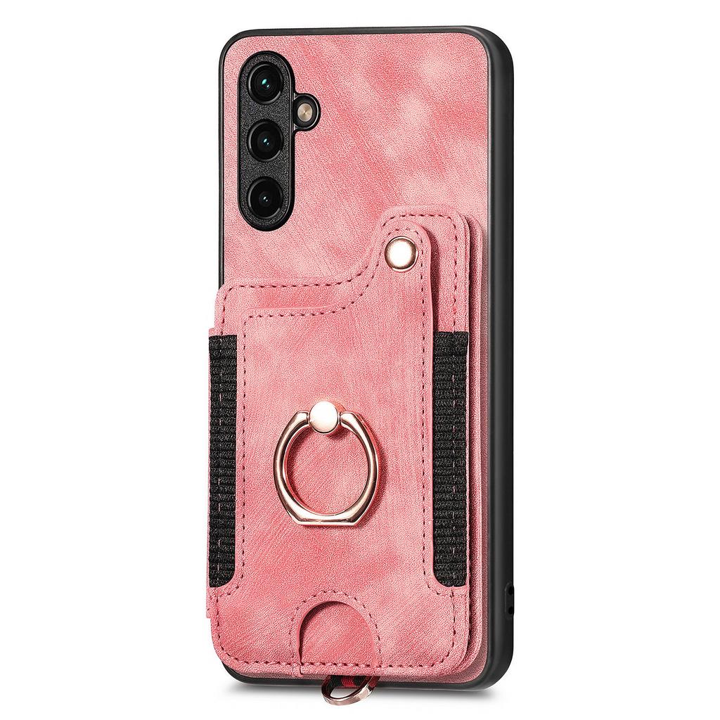 D4 Чехол для Samsung Galaxy A55 5G из ПУ кожи с RFID-блокировкой, чехол для телефона с поддержкой магнитного автомобильного держателя