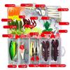 Fishing Lure Kit Soft and Hard Bait Set Gear Layer Minnow Metal Jig Spoon For Bass Pike Crank Tackle Accessories with Box