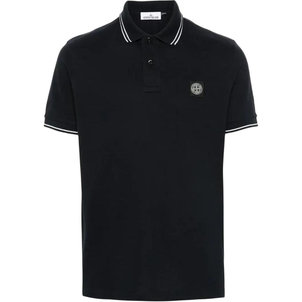 STONE ISLAND Поло в полоску с узором компас, короткий рукав, мужское L1S152200010S0018-V0020