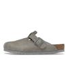 Birkenstock Boston Soft Footbed Suede Stone Coin