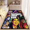 Pop Art Style Music Icon Carpet suitable as a non-slip mat for the living room or bedroom sofa