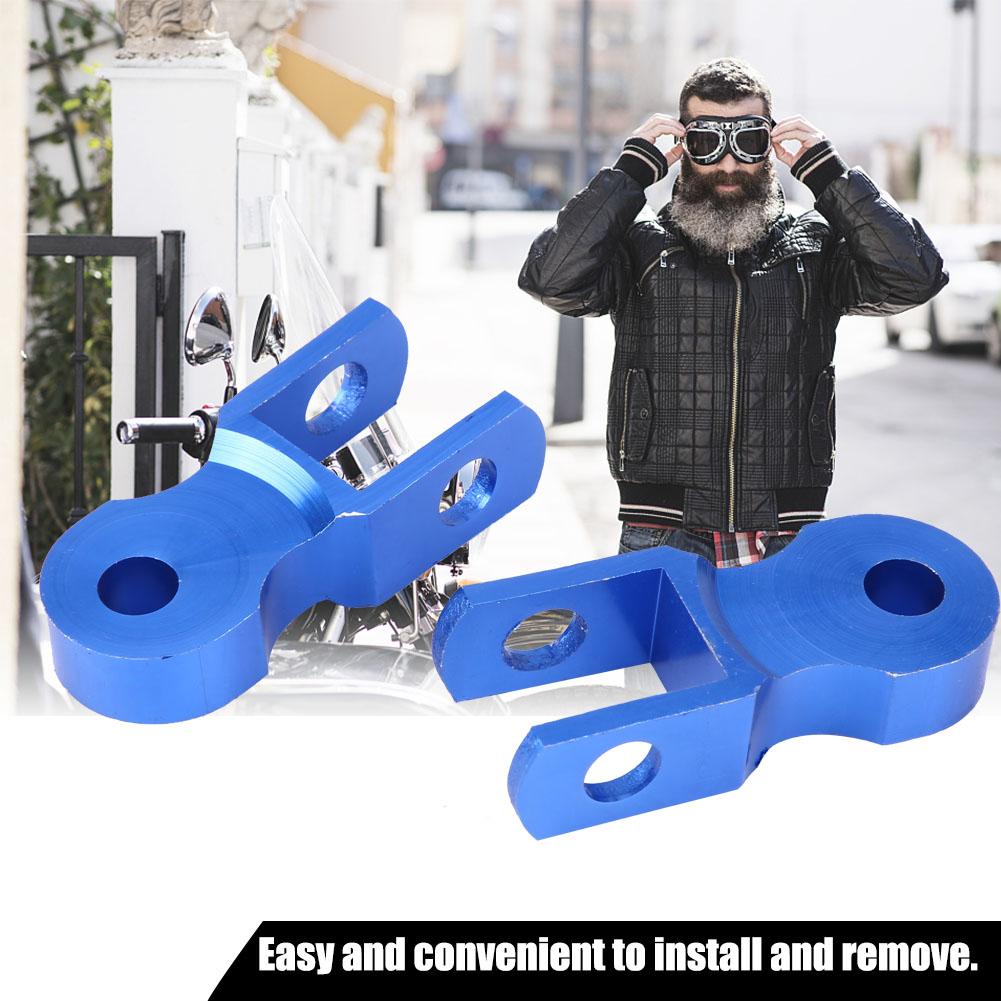 2PCs Motorcycle Rear Shock Absorber Riser 5cm Heightening Device Pad for Chassis with Screw