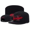 Fashion Letter Red Embroidery Baseball Hat Cotton Flat Top Hip Hop Caps Outdoor Sports Hats Casual Cap
